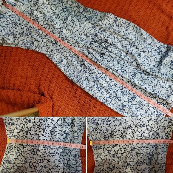 Byer Too Womens Vintage 90s Floral Dress Cottage Core Long Lace Size 7 - Picture 12 of 12